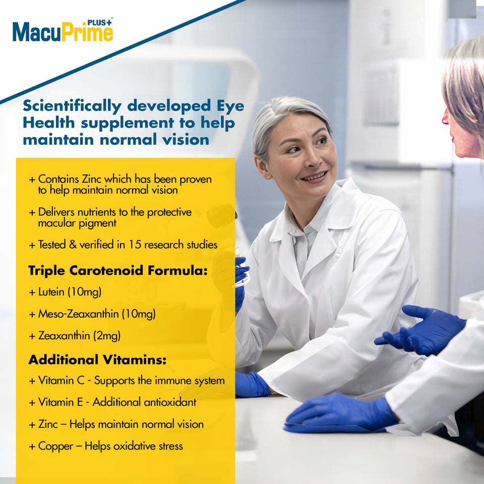 MacuPrime PLUS+® Eye Health Supplements