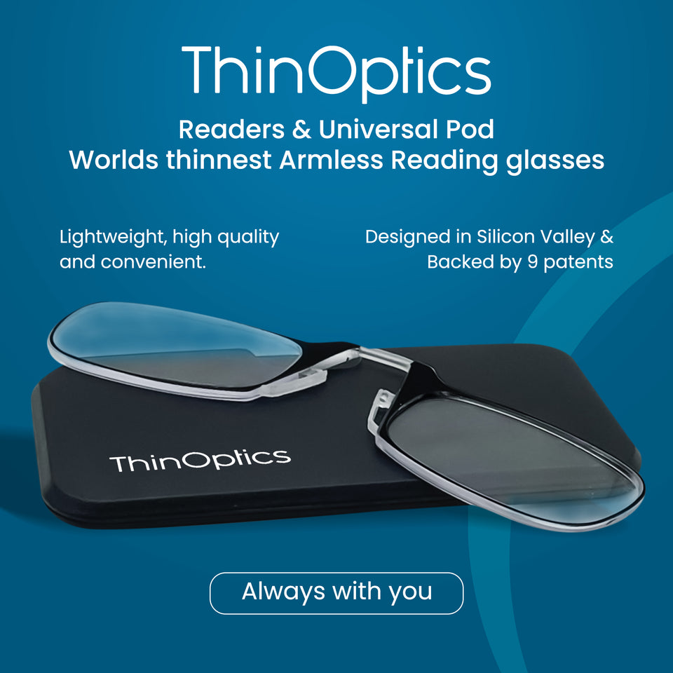 ThinOptics Reading Glasses & Pod Case