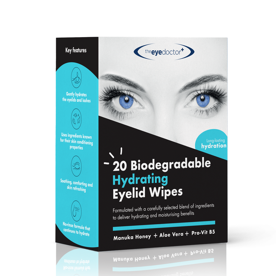 The Eye Doctor Hydrating Eyelid Wipes with Manuka Honey – 20 Wipes