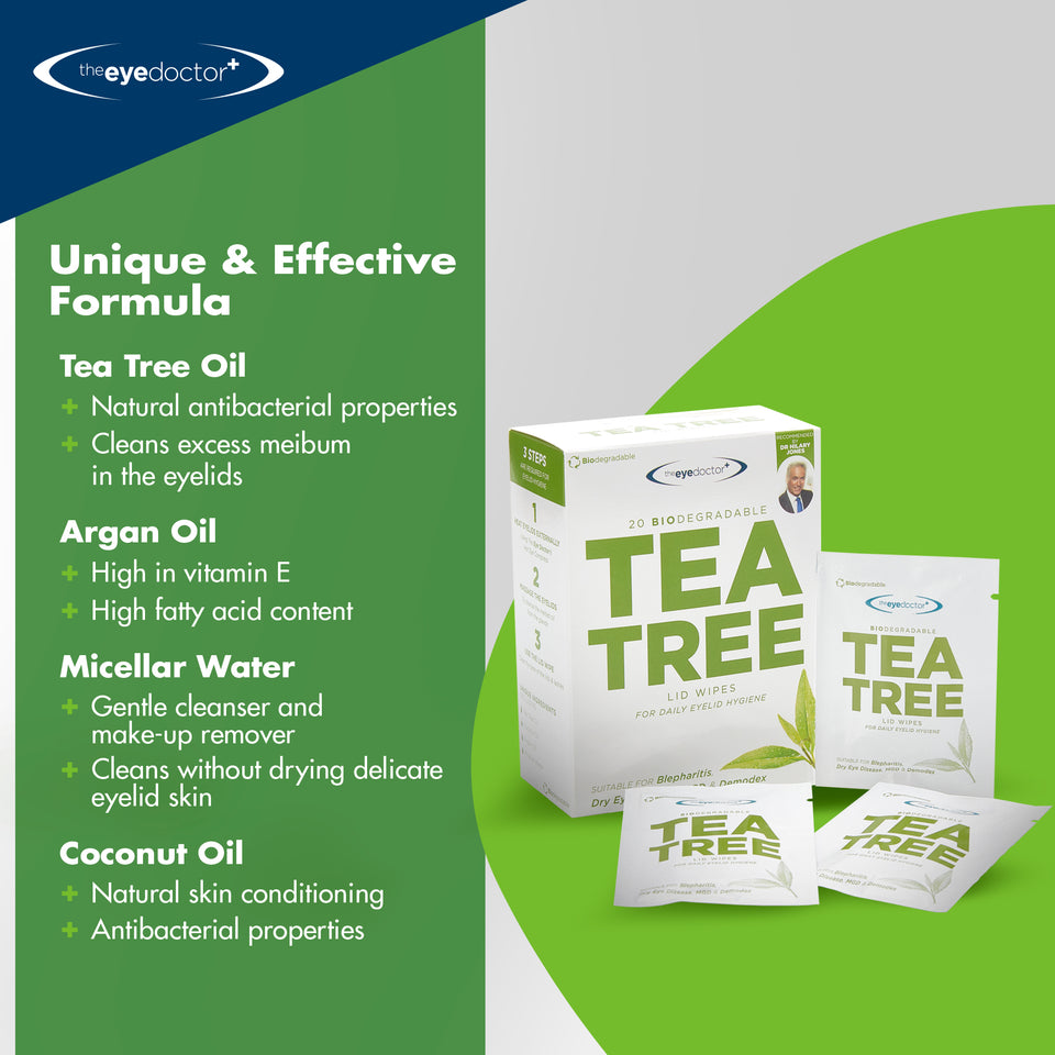 The Eye Doctor Tea Tree Oil Eyelid Wipes