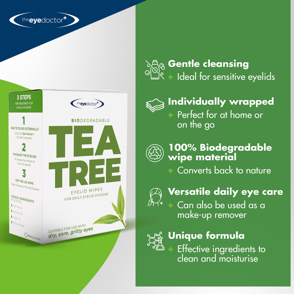 The Eye Doctor Tea Tree Oil Eyelid Wipes