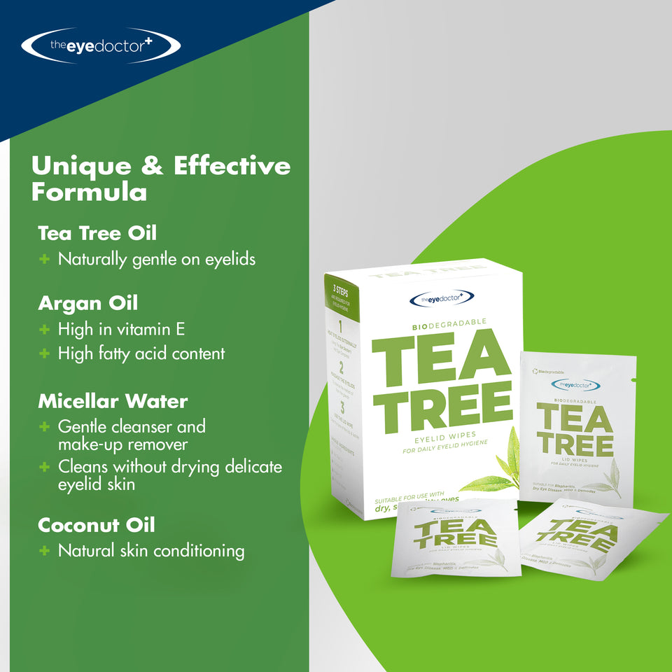 The Eye Doctor Tea Tree Oil Eyelid Wipes