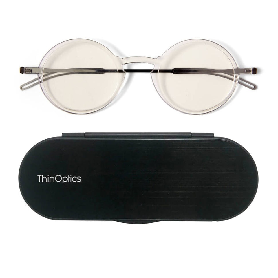 ThinOptics Manhattan Reading Glasses & Milano Case