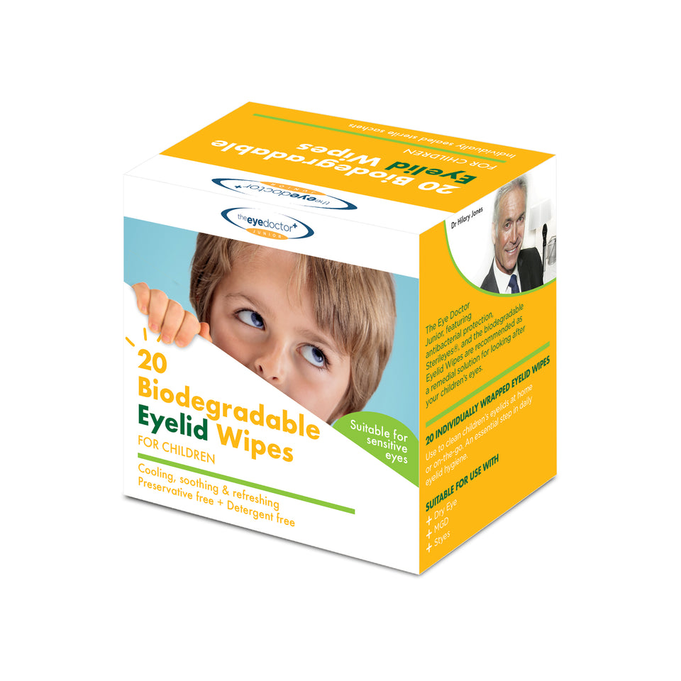 The Eye Doctor Junior® Biodegradable Eyelid Wipes