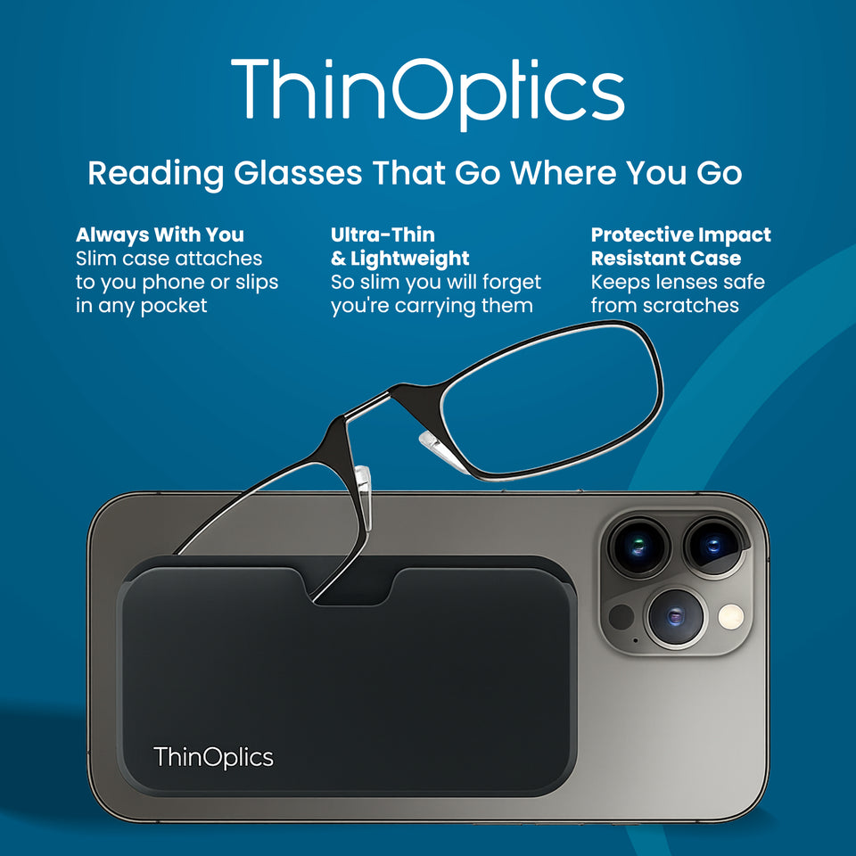 ThinOptics Reading Glasses & Pod Case