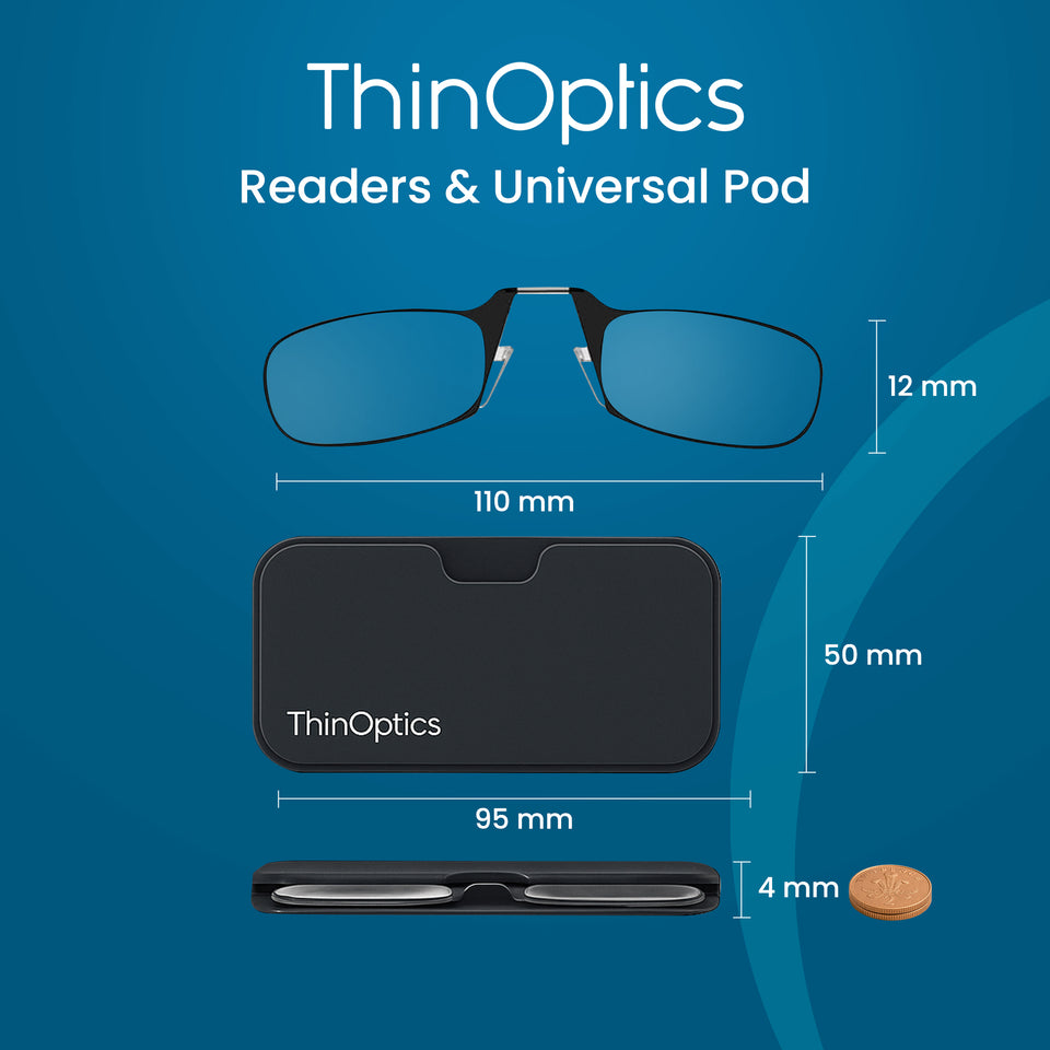 ThinOptics Reading Glasses & Pod Case