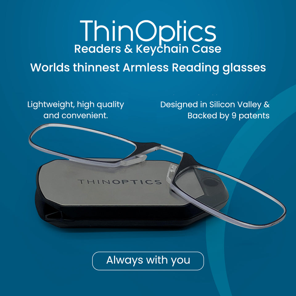 ThinOptics Reading Glasses & Keyring Case