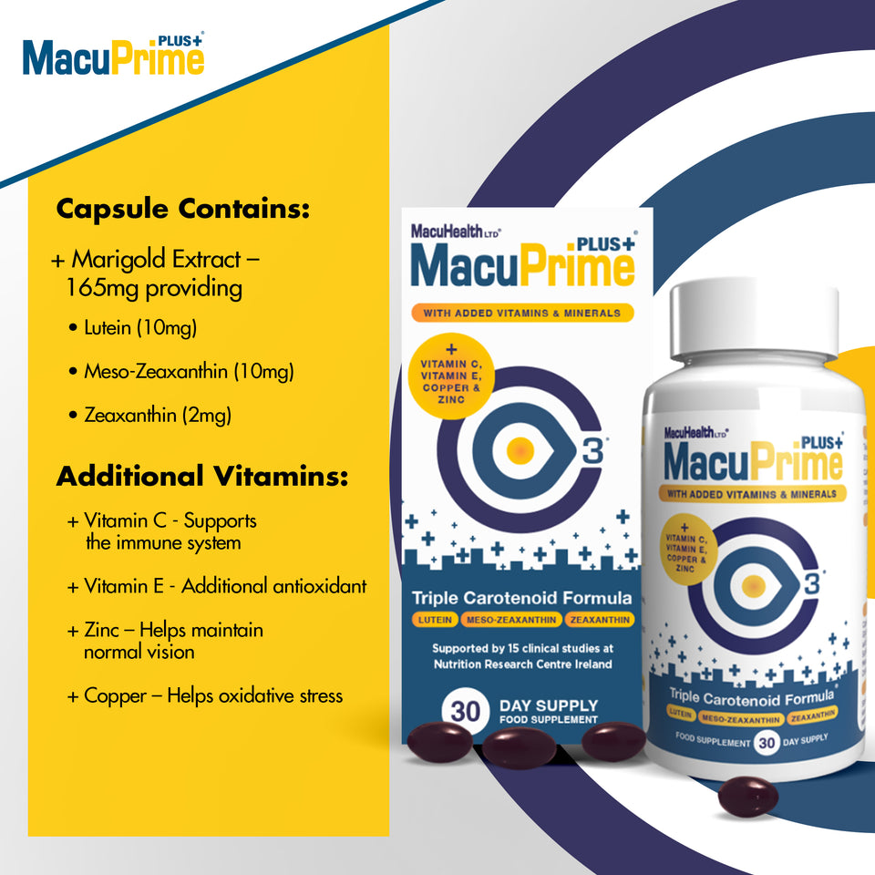 MacuPrime PLUS+® Eye Health Supplements