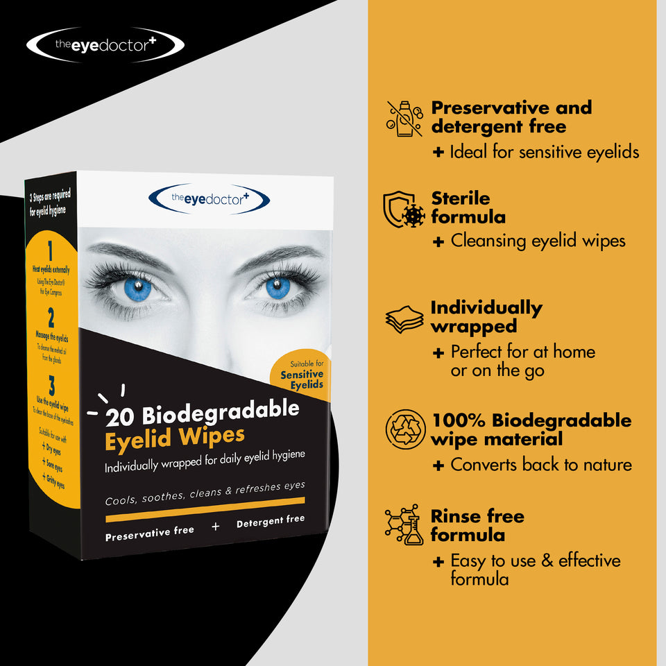 The Eye Doctor Biodegradable Eyelid Wipes