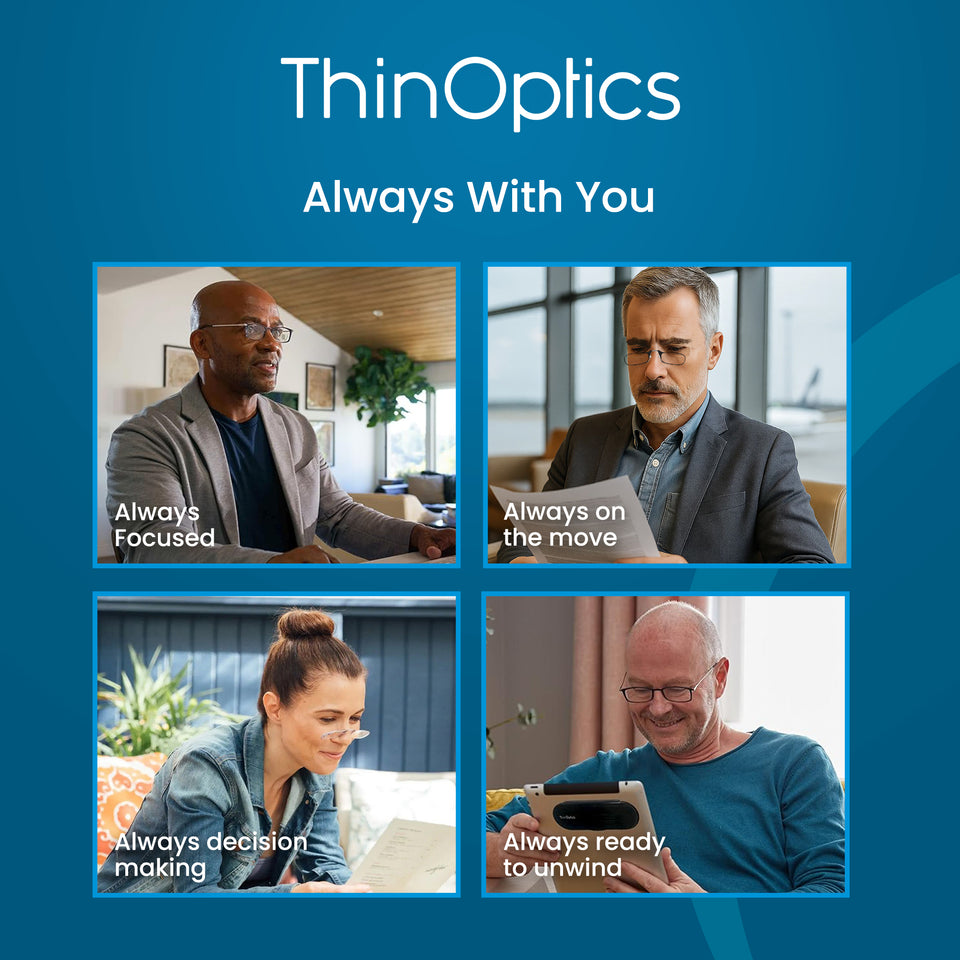 ThinOptics Brooklyn Reading Glasses & Milano Case
