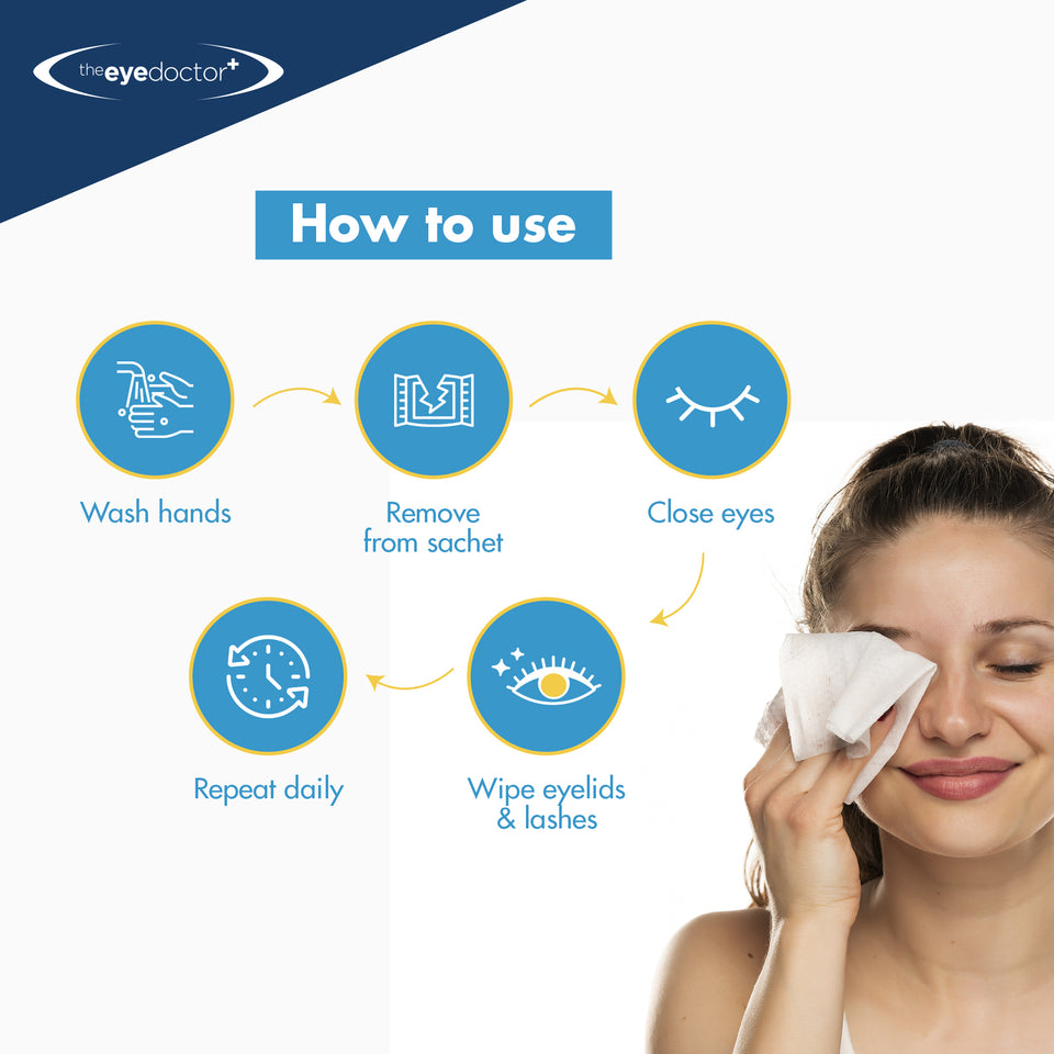 The Eye Doctor Biodegradable Hay Fever Relief Eyelid Wipes