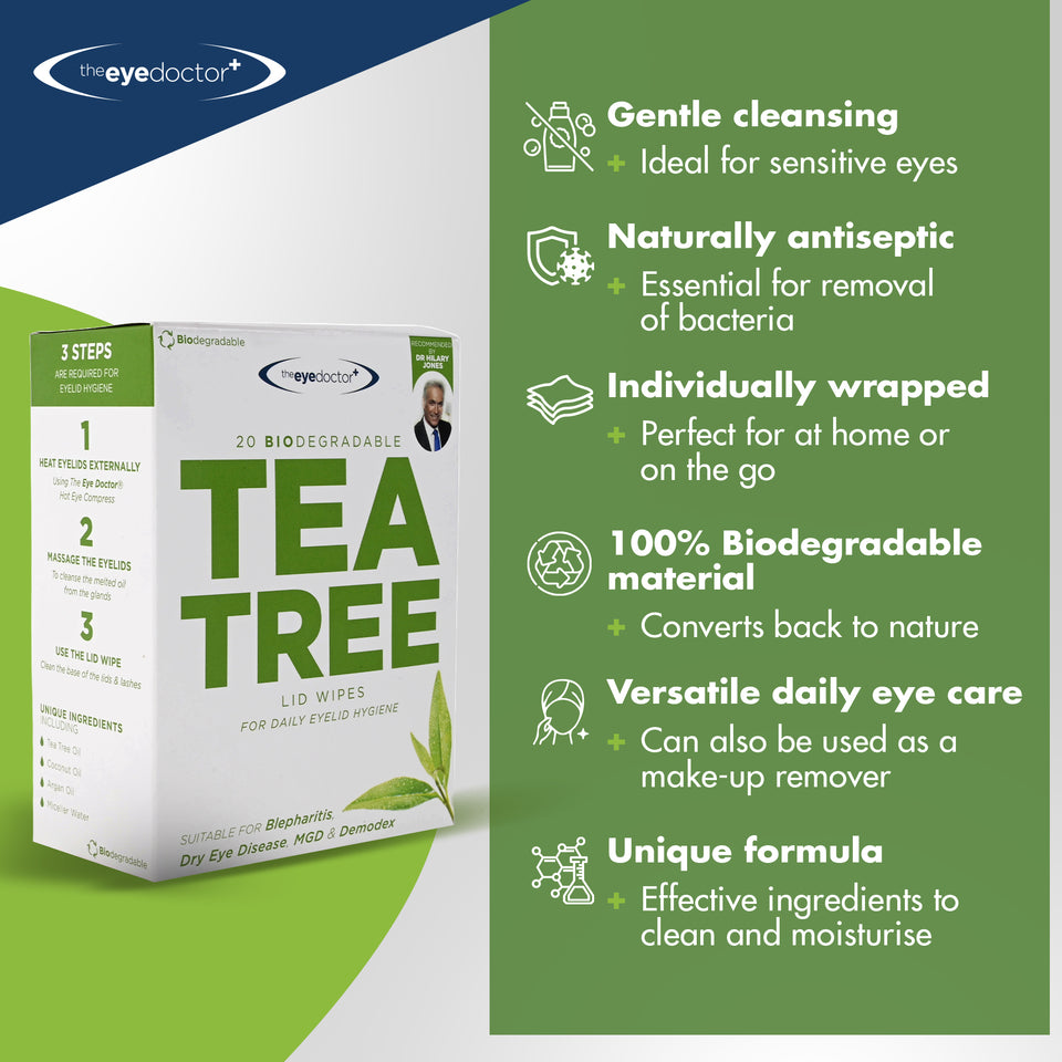The Eye Doctor Tea Tree Oil Eyelid Wipes