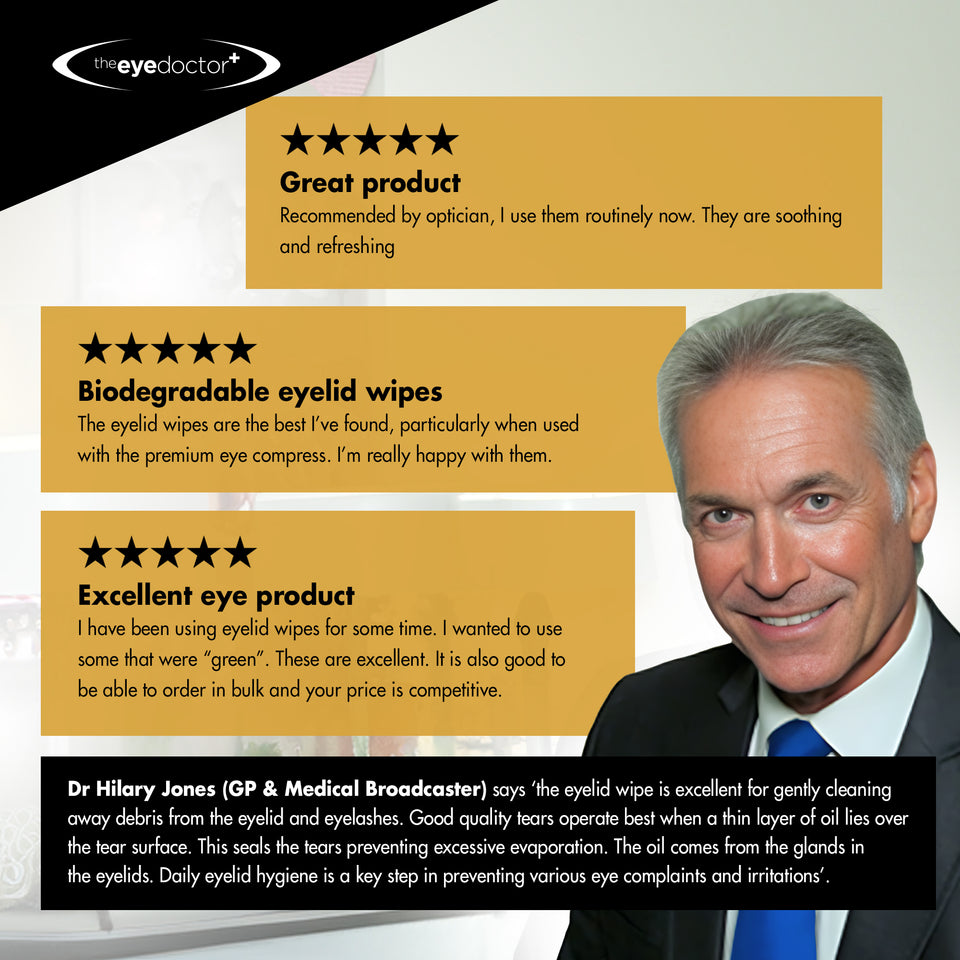 The Eye Doctor Biodegradable Eyelid Wipes